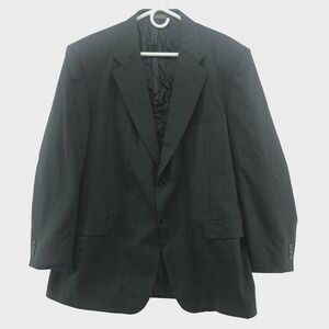 Towncraft Black Two Button Suit Jacket Size 44R Mens Business Wear Office Dinner